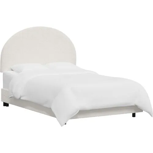 Miliana Arched Bed - Boucle - White