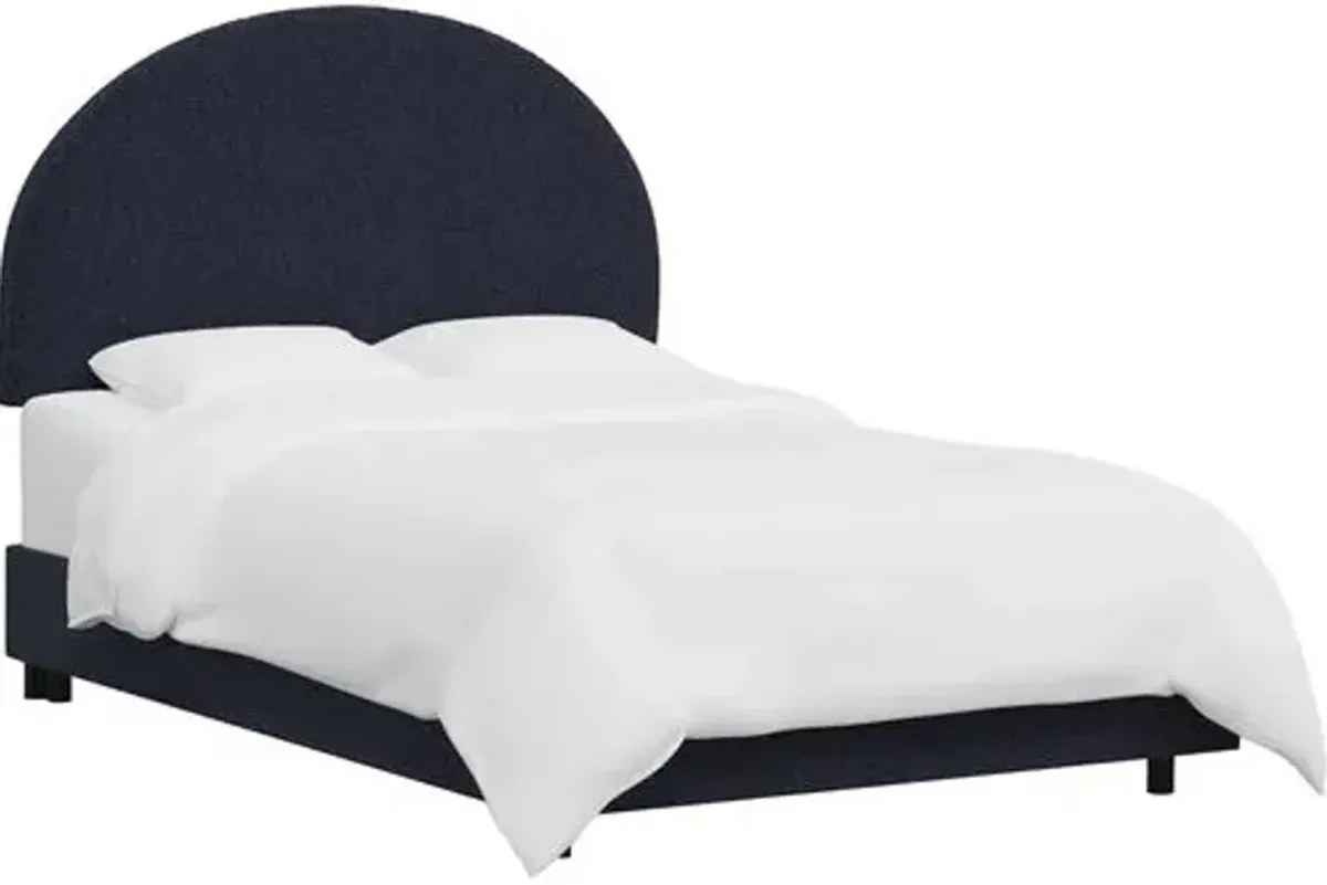 Miliana Arched Bed - Boucle - Blue