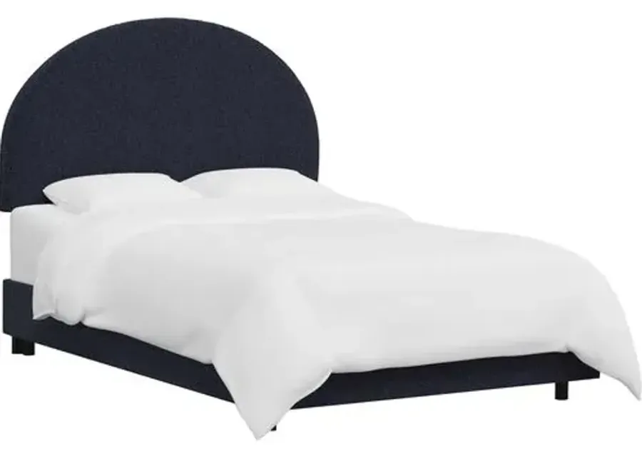 Miliana Arched Bed - Boucle - Blue