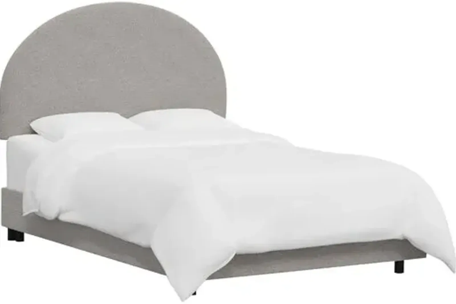 Miliana Arched Bed - Boucle - Gray