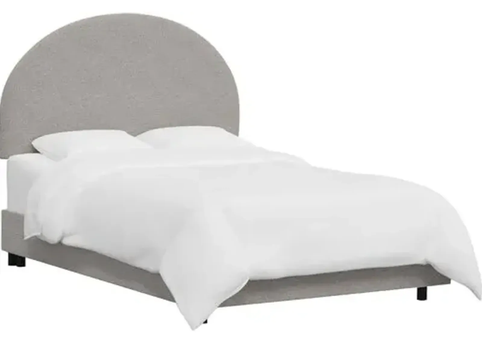 Miliana Arched Bed - Boucle - Gray