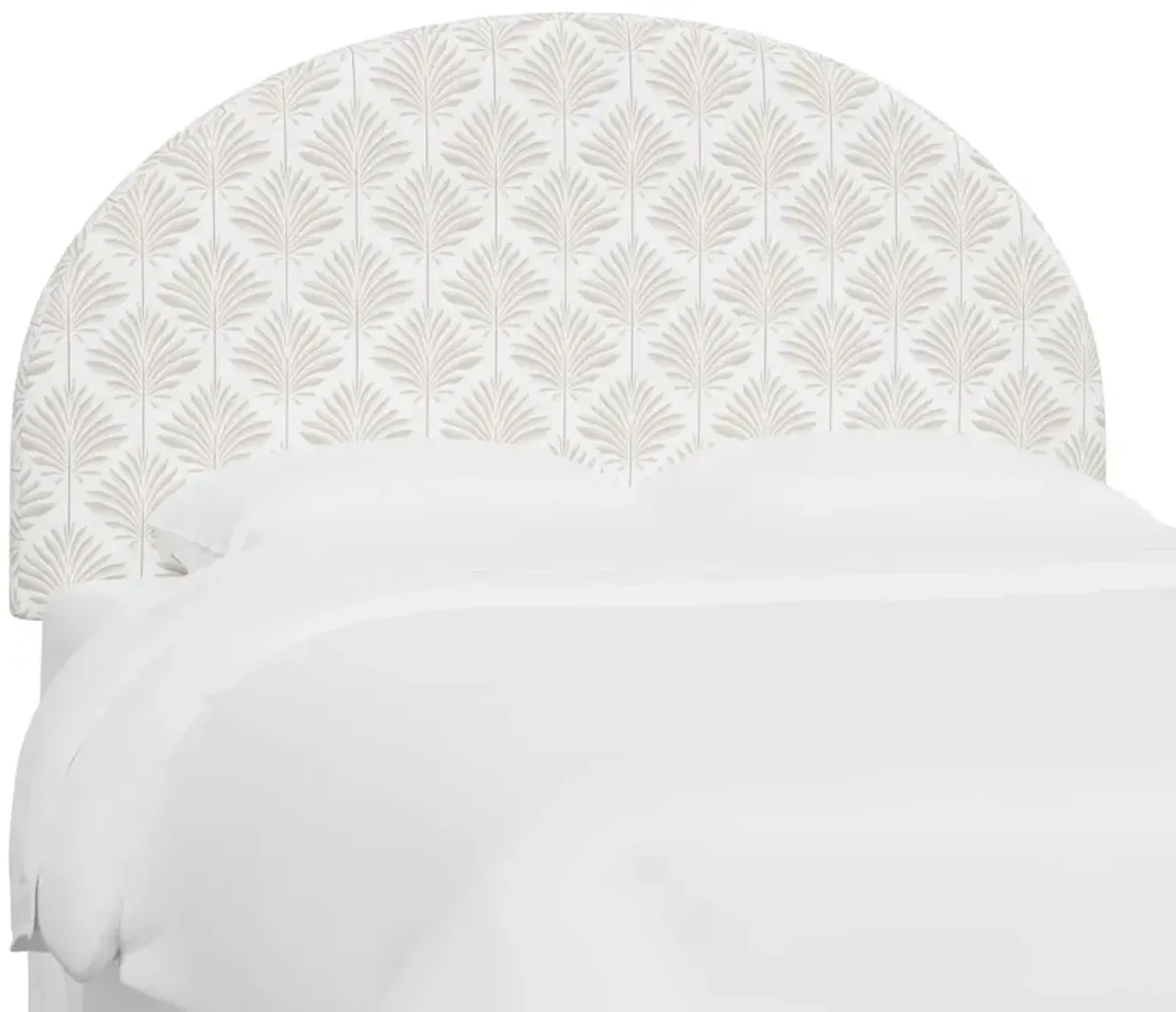 Miliana Arched Headboard, Cerifera Palm
