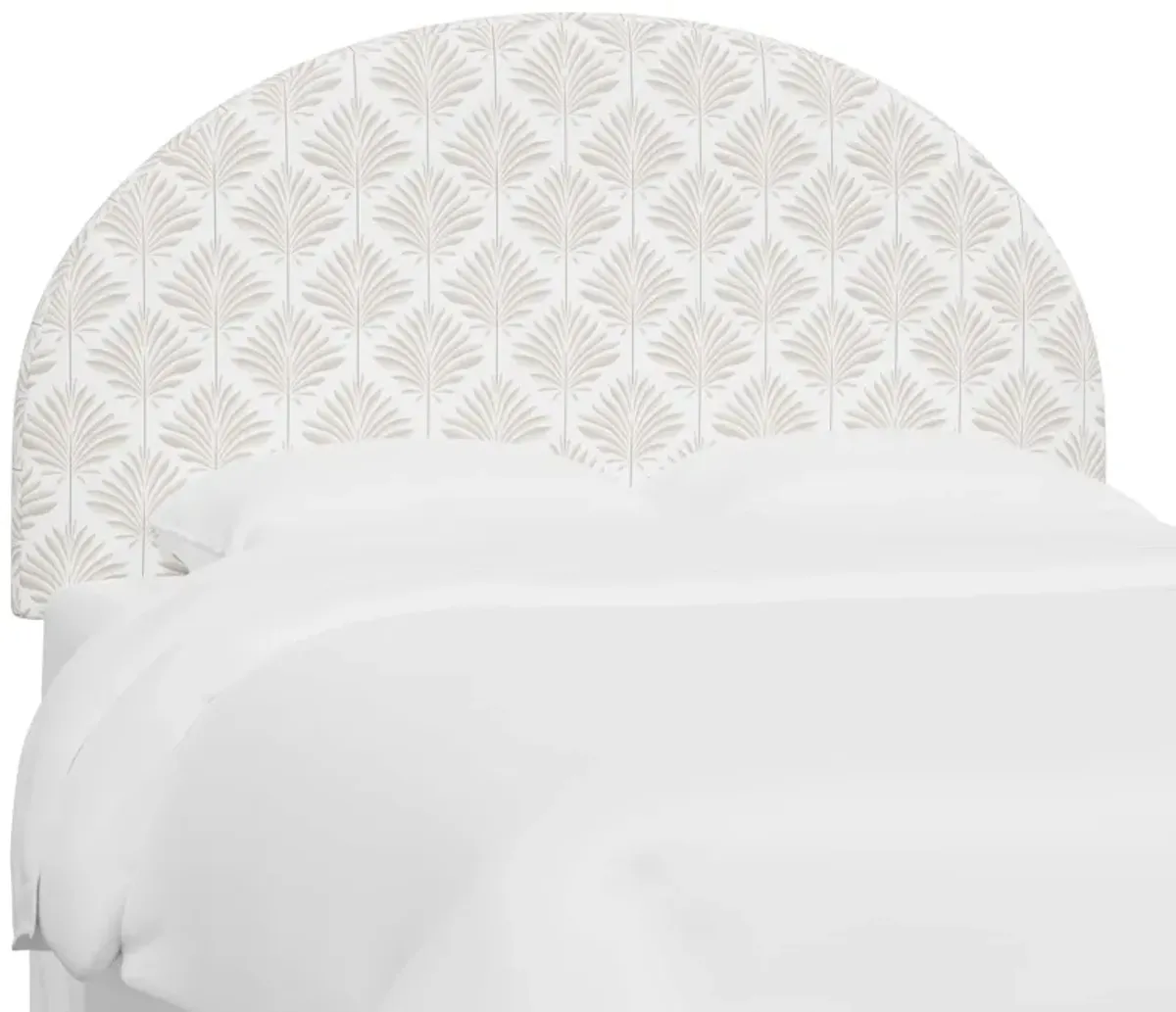 Miliana Arched Headboard, Cerifera Palm