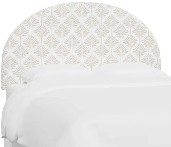 Miliana Arched Headboard, Cerifera Palm