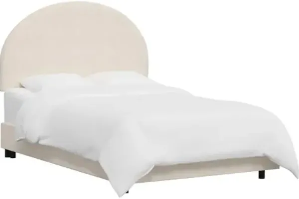 Miliana Arched Bed - Linen - Beige, Comfortable, Durable