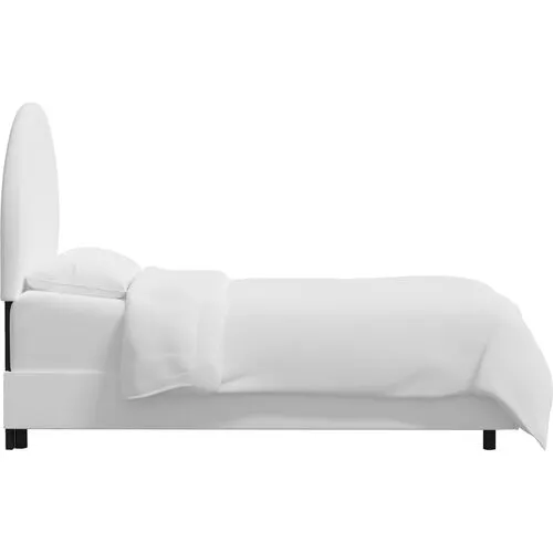Miliana Arched Bed - Linen - White, Comfortable, Durable