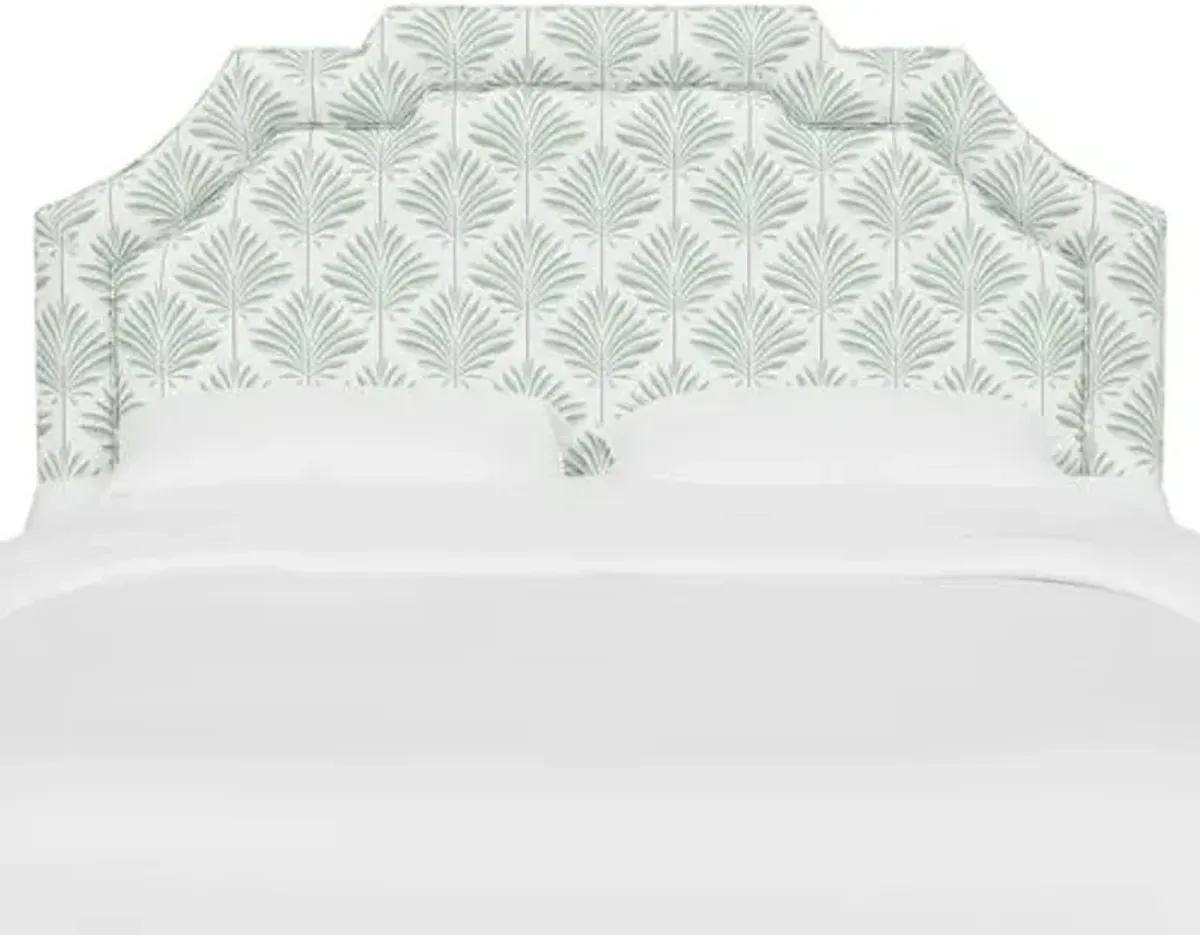 Lola Headboard - Cerifera Palm - Green