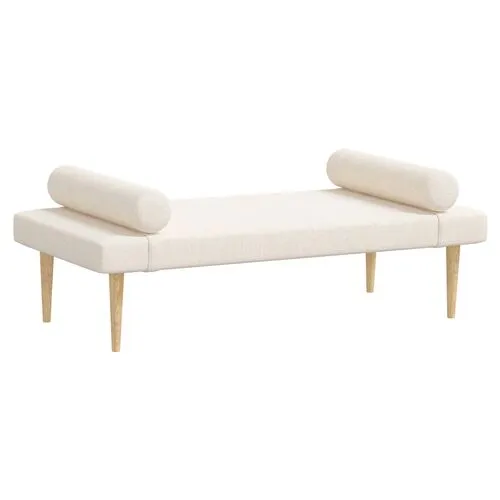 Raelyn Daybed - Linen - Beige - Comfortable, Sturdy