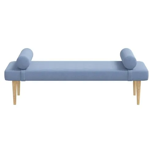 Raelyn Daybed - Linen - Blue - Comfortable, Sturdy