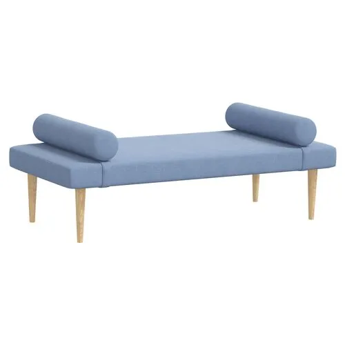 Raelyn Daybed - Linen - Blue - Comfortable, Sturdy