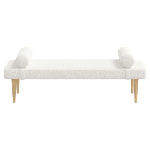 Raelyn Daybed - Boucle - White - Comfortable, Sturdy