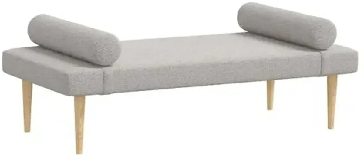 Raelyn Daybed - Boucle - Gray - Comfortable, Sturdy