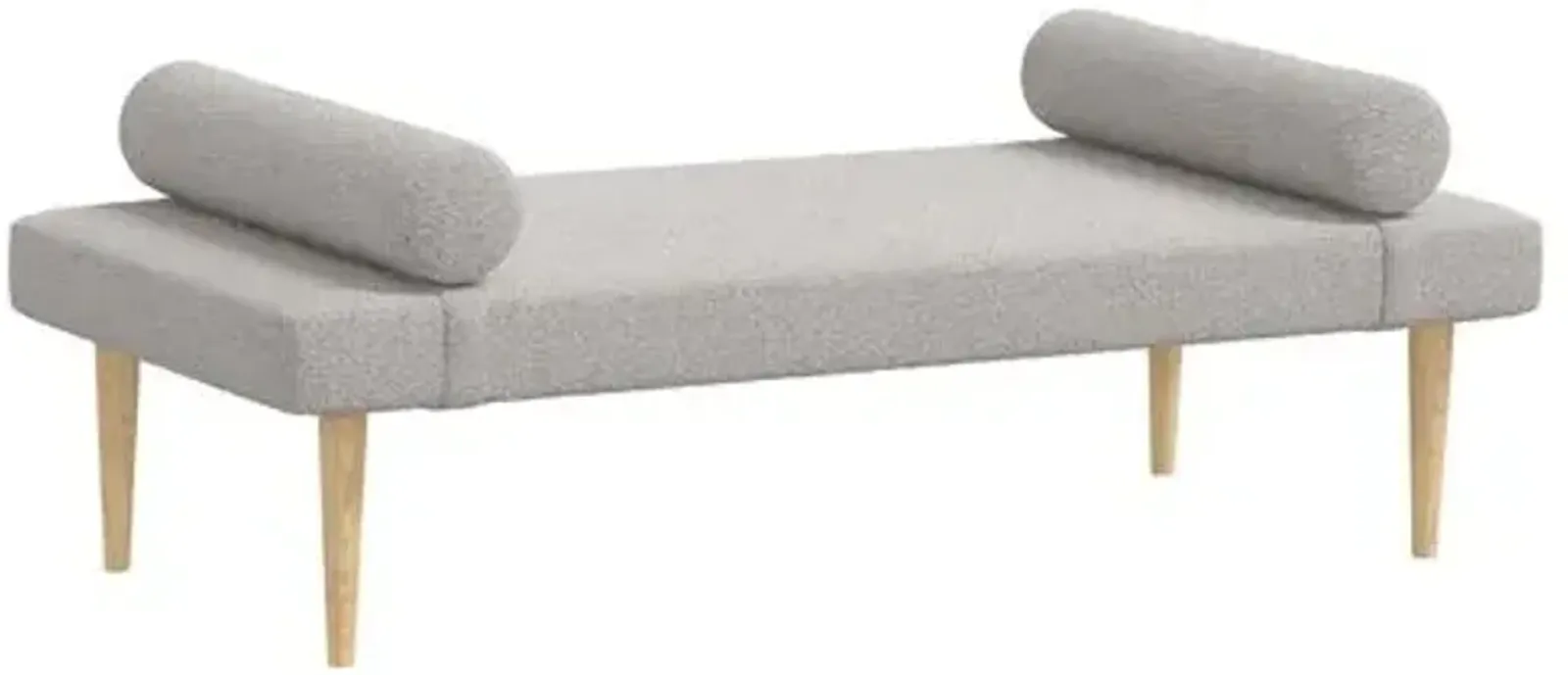 Raelyn Daybed - Boucle - Gray - Comfortable, Sturdy