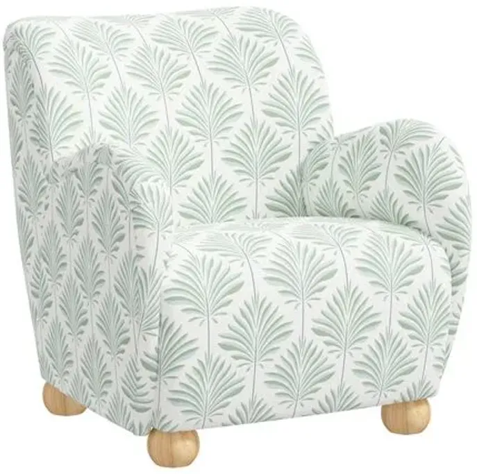 Luna Accent Chair - Cerifera Palm - Green, Comfortable, Durable, Cushioned