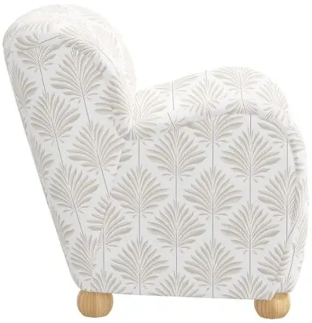 Luna Accent Chair - Cerifera Palm - Beige, Comfortable, Durable, Cushioned