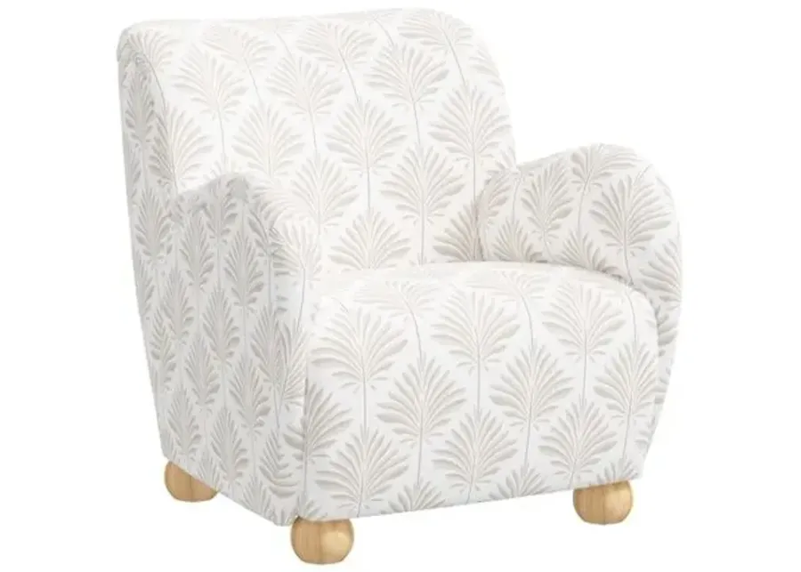 Luna Accent Chair - Cerifera Palm - Beige, Comfortable, Durable, Cushioned