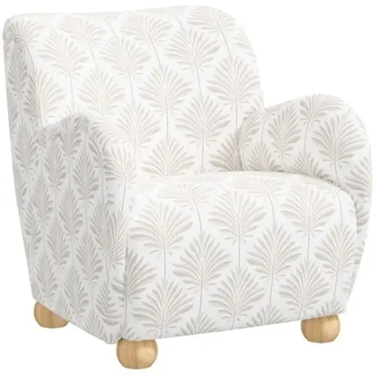 Luna Accent Chair - Cerifera Palm - Beige, Comfortable, Durable, Cushioned