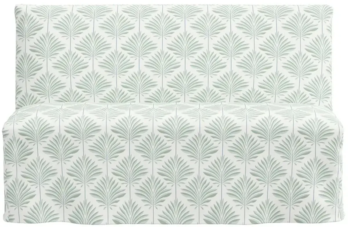 Edith Slipcover Dining Banquette, Cerifera Palm