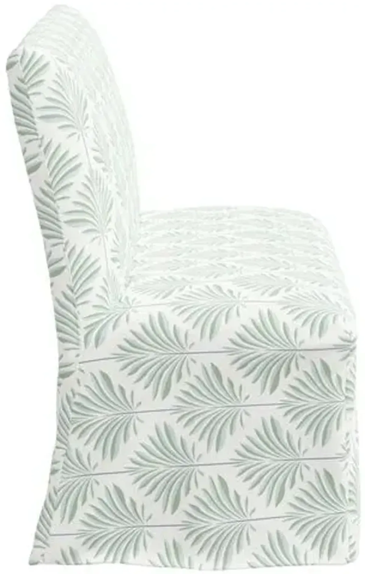 Edith Slipcover Dining Banquette - Cerifera Palm - Green