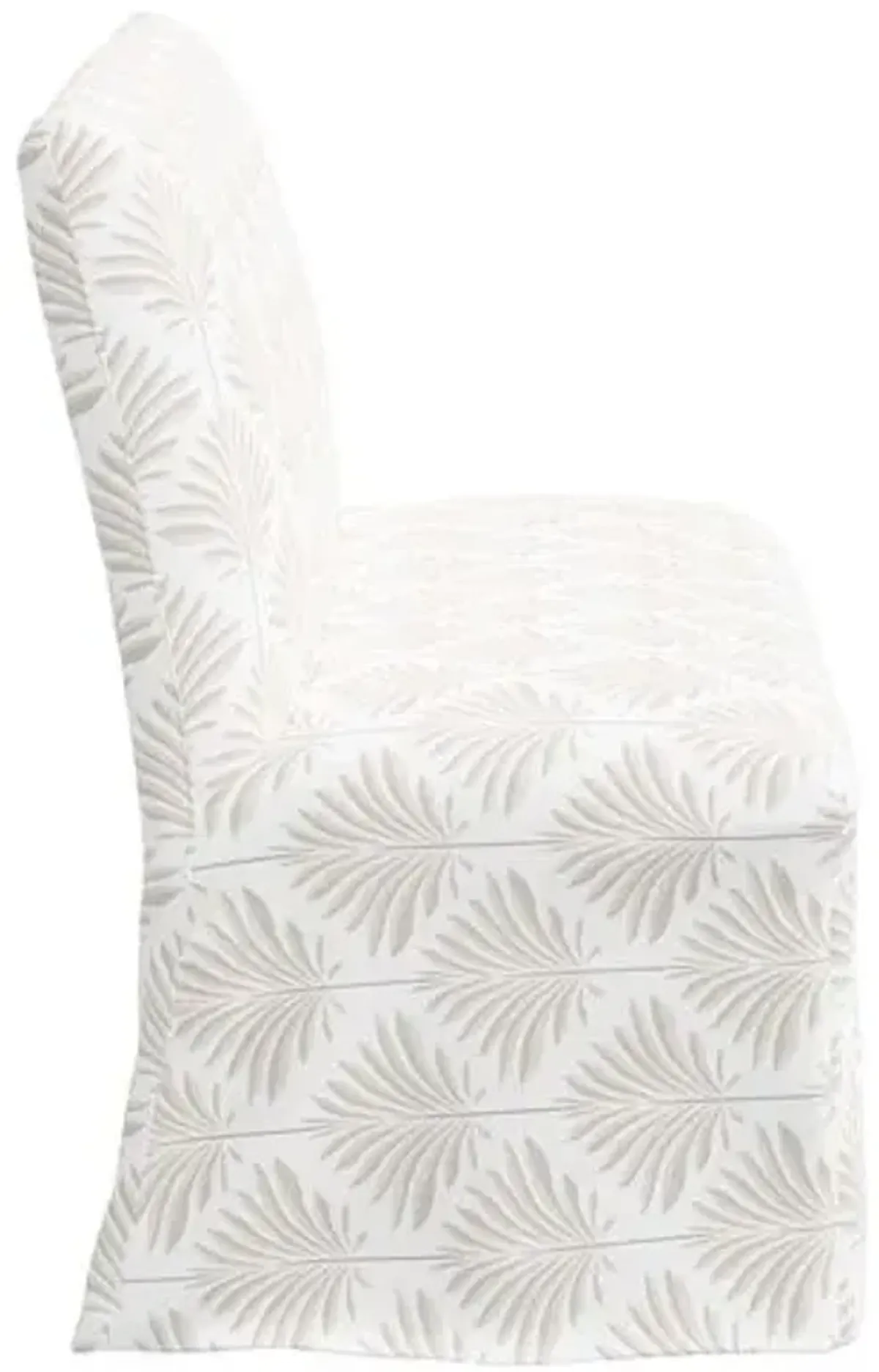 Edith Slipcover Dining Banquette - Cerifera Palm - Beige