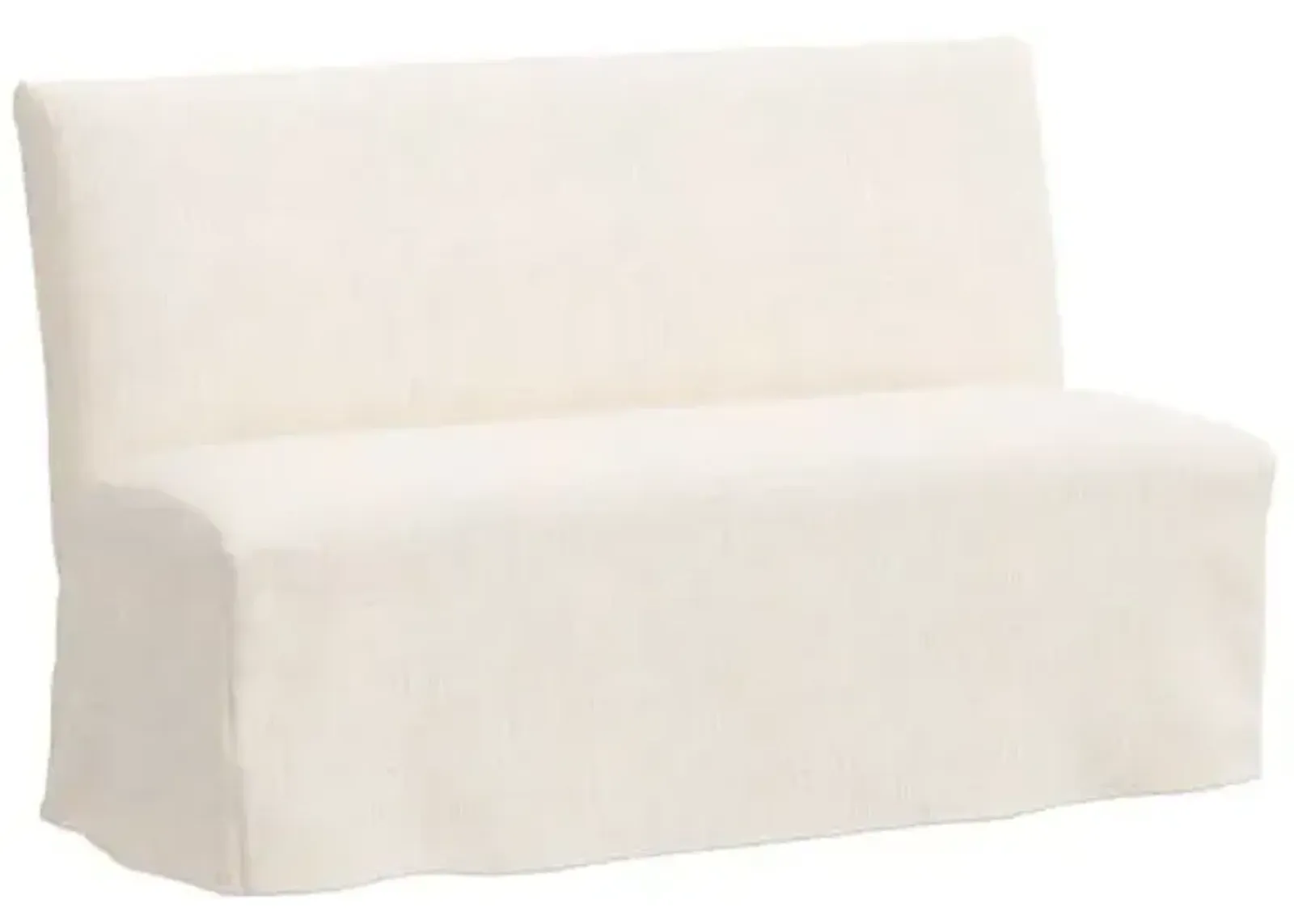 Edith Slipcover Dining Banquette - Linen - Beige