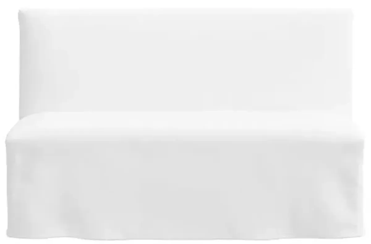 Edith Slipcover Dining Banquette - Linen - White