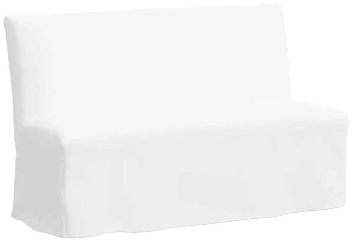 Edith Slipcover Dining Banquette, Linen