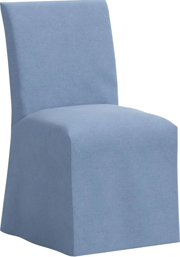 Edith Slipcover Dining Side Chair, Linen