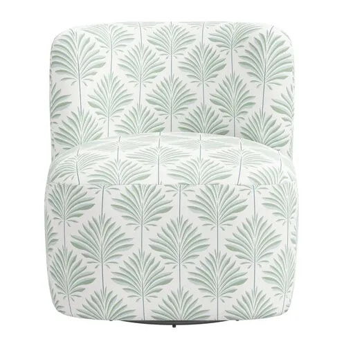 Kinsley Swivel Chair - Cerifera Palm