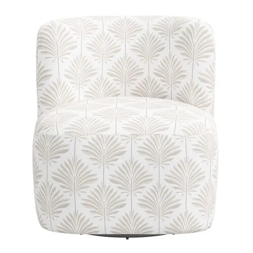 Kinsley Swivel Chair - Cerifera Palm