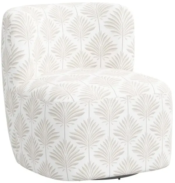 Kinsley Swivel Chair, Cerifera Palm