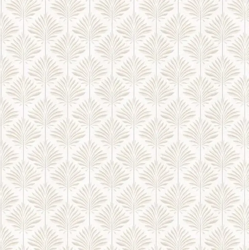 Luna Ottoman - Cerifera Palm - Beige