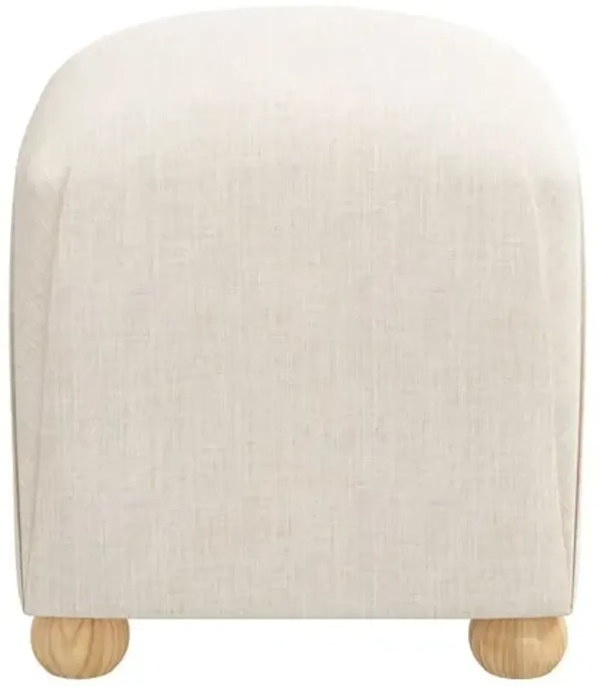 Luna Ottoman - Linen - Beige