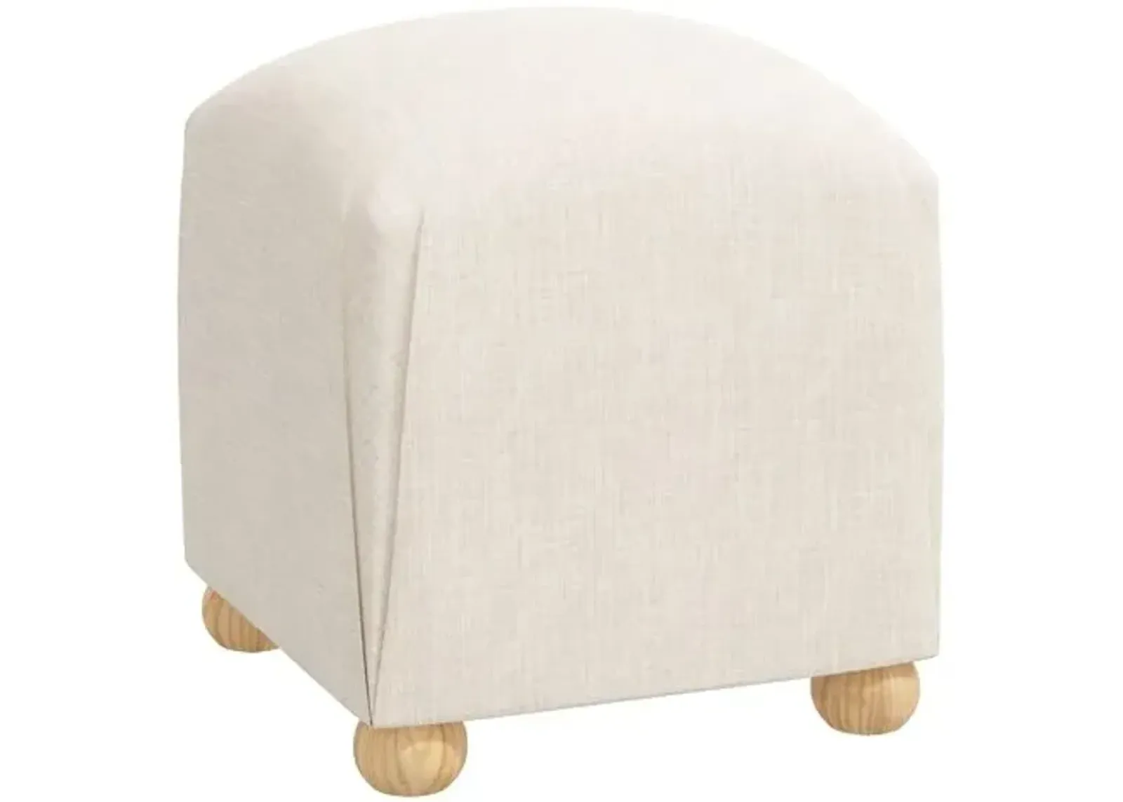 Luna Ottoman - Linen - Beige