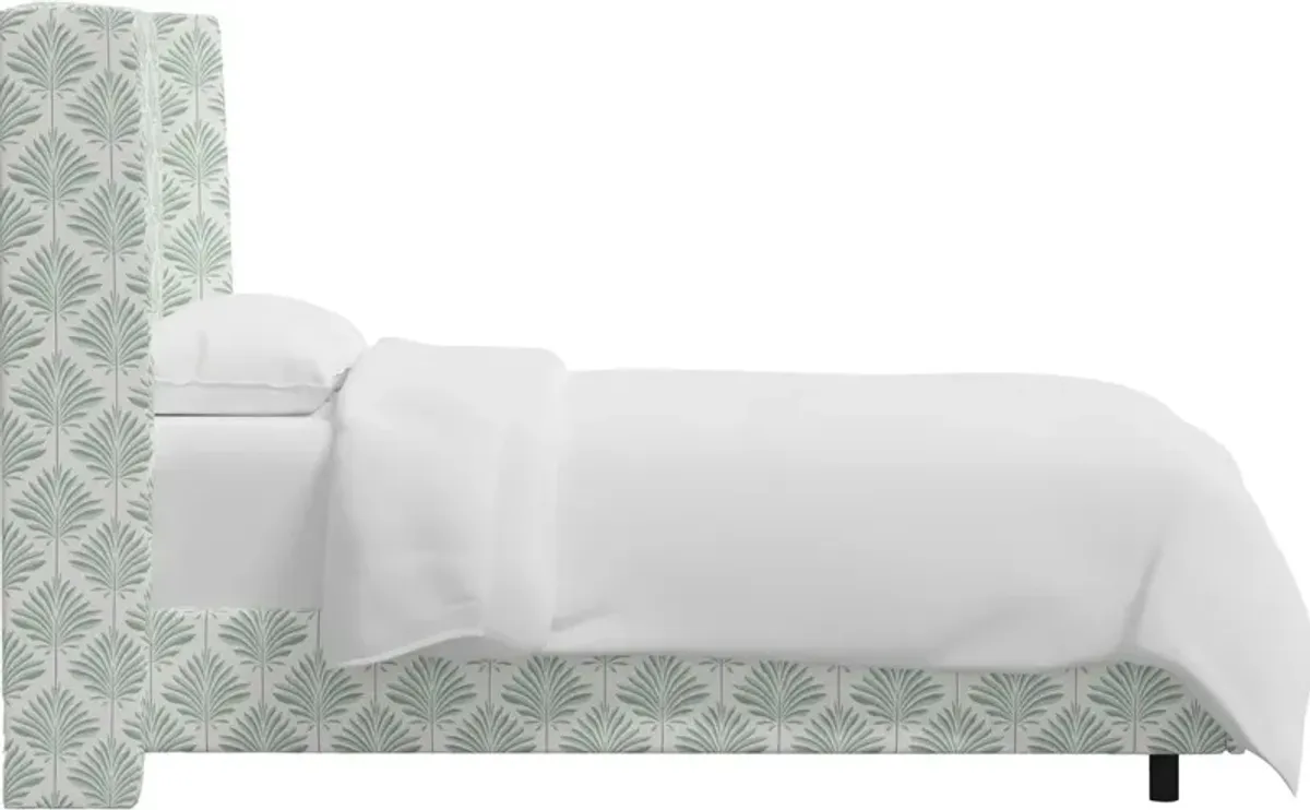 Kelly Wingback Bed, Cerifera Palm