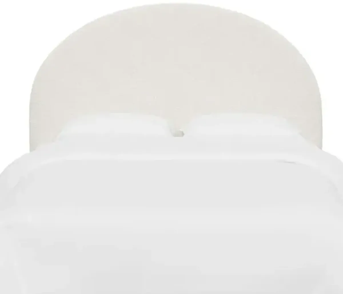 Miliana Arched Headboard - Boucle - White