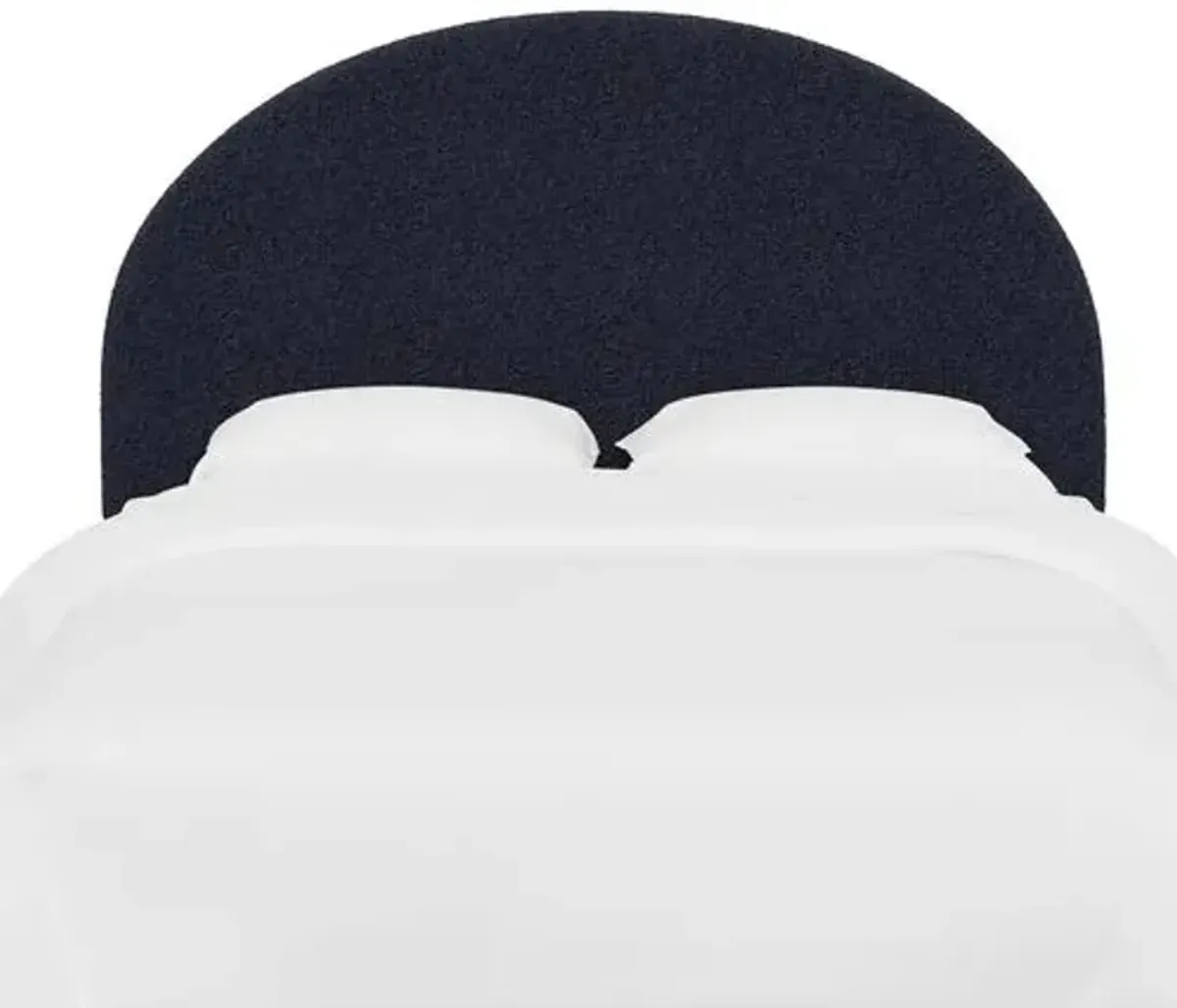 Miliana Arched Headboard - Boucle - Blue