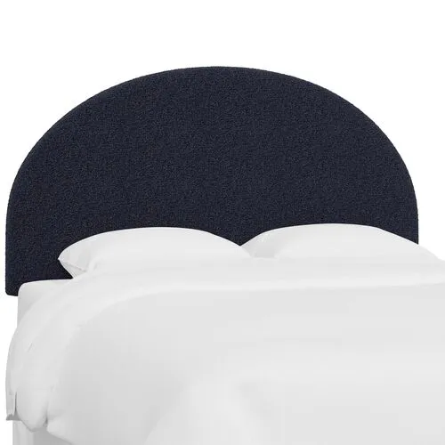 Miliana Arched Headboard - Boucle - Blue