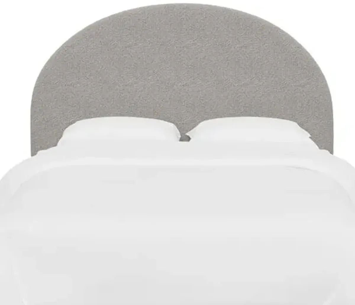 Miliana Arched Headboard - Boucle - Gray