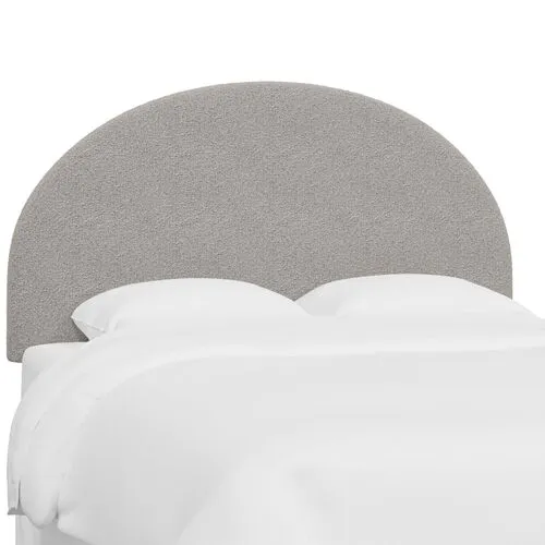 Miliana Arched Headboard - Boucle - Gray