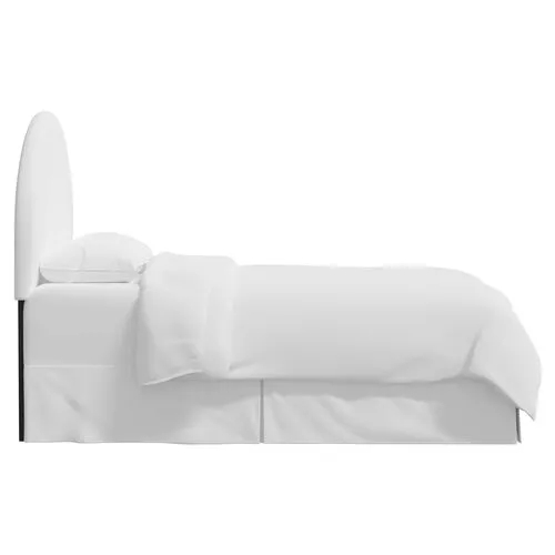 Miliana Arched Headboard - Linen - White