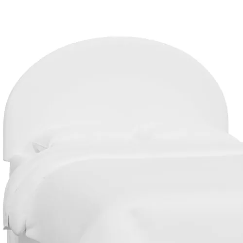 Miliana Arched Headboard - Linen - White