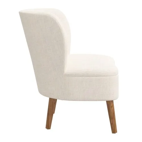 Kiki Accent Chair - Linen - Beige, Comfortable, Durable, Cushioned