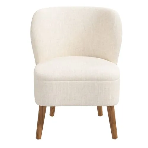 Kiki Accent Chair - Linen - Beige, Comfortable, Durable, Cushioned