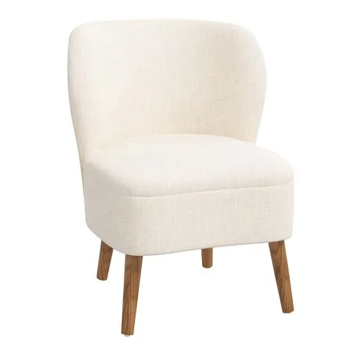 Kiki Accent Chair - Linen - Beige, Comfortable, Durable, Cushioned