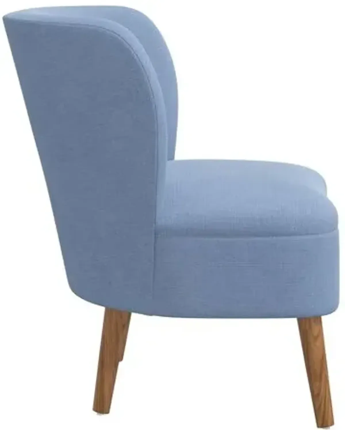 Kiki Accent Chair - Linen - Blue, Comfortable, Durable, Cushioned