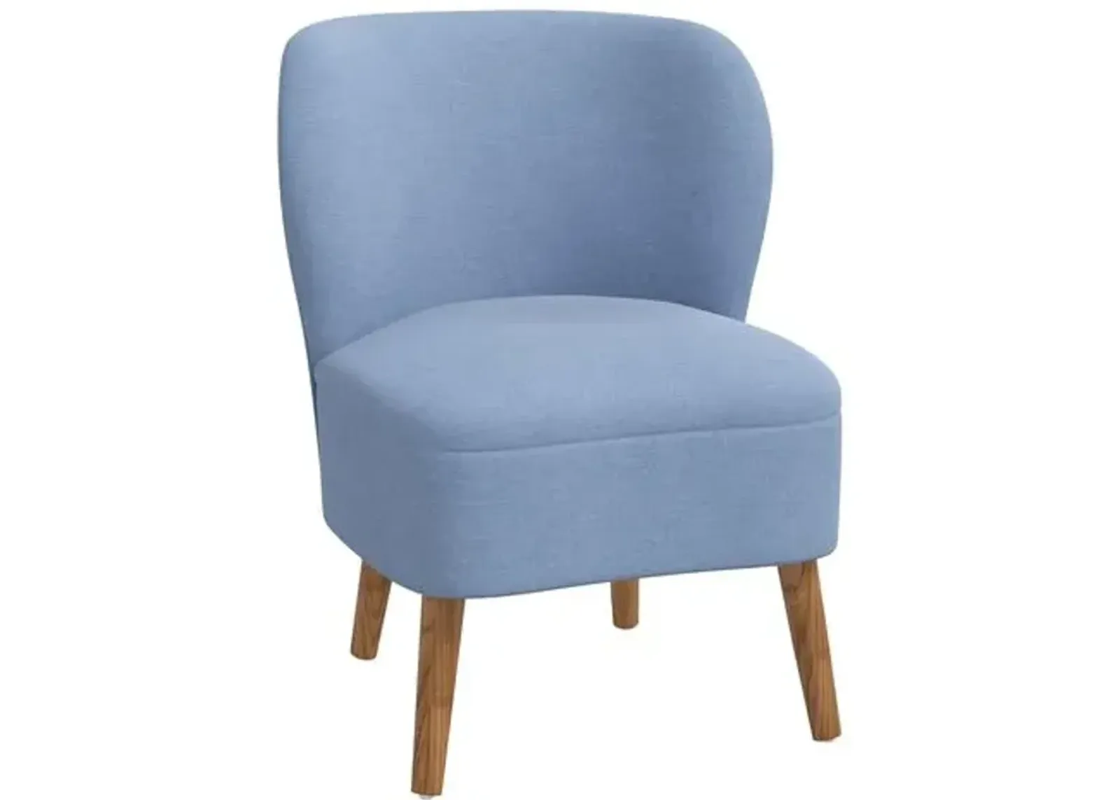 Kiki Accent Chair - Linen - Blue, Comfortable, Durable, Cushioned