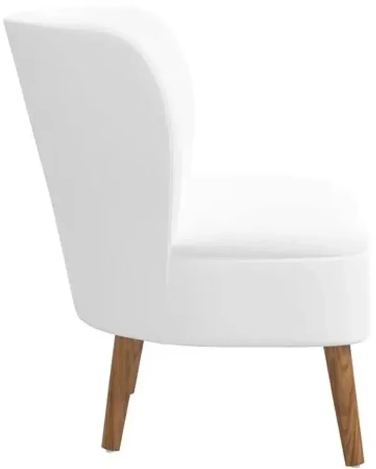 Kiki Accent Chair - Linen - White, Comfortable, Durable, Cushioned