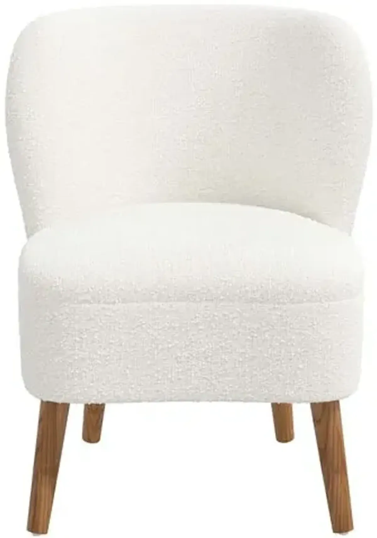 Kiki Accent Chair - Boucle - White, Comfortable, Durable, Cushioned