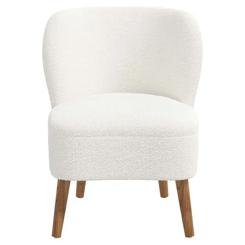 Kiki Accent Chair - Boucle - White, Comfortable, Durable, Cushioned